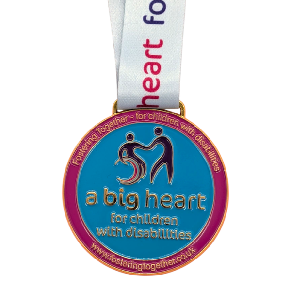 A charity custom medal to raise money for good causes.