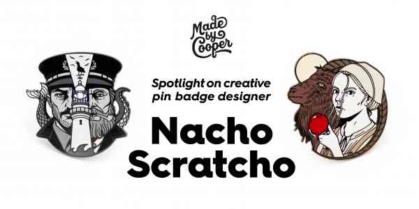 Nacho Scratcho - a creative pin badge designer